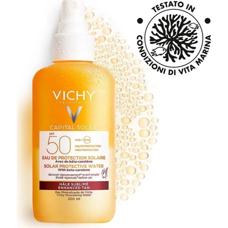 Vichy Capital Soleil Acqua Solare SPF 50 Protezione Intensa 200ml