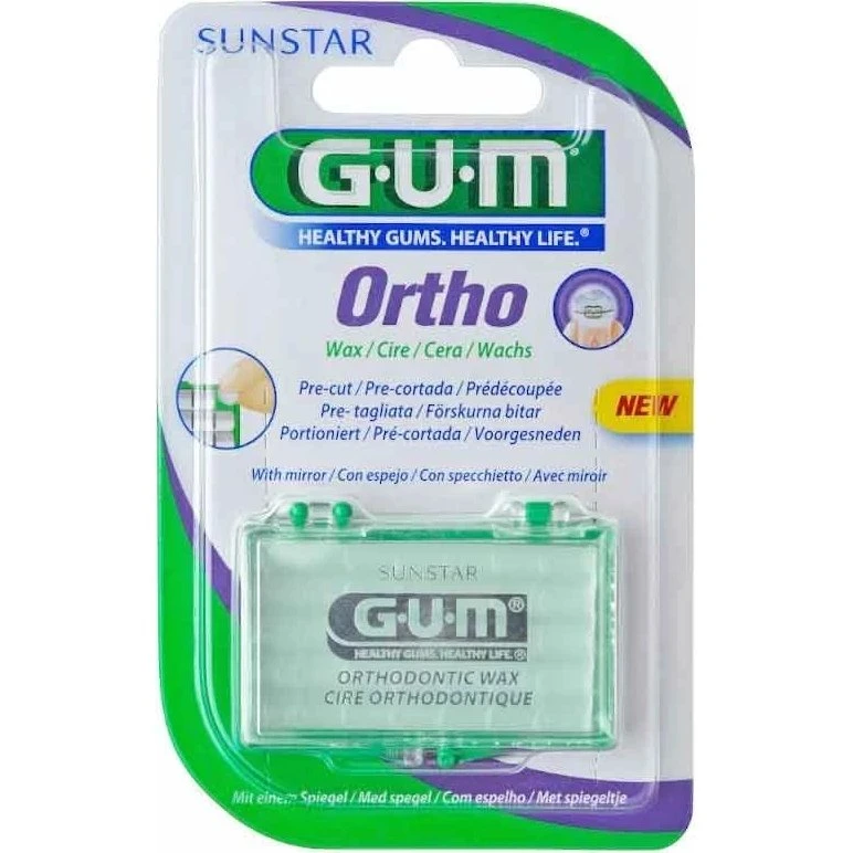 Gum Ortho Cera Ortodontica in Dosi Singole Pre Tagliate, 5 Pezzi
