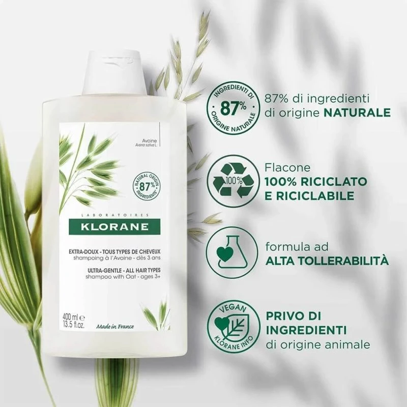 Klorane Shampoo Latte d’Avena 400ml