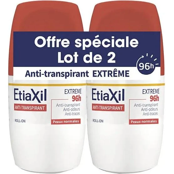 Etiaxil Extreme 96h Deodorante Antitraspirante Roll-on 2x50 ml