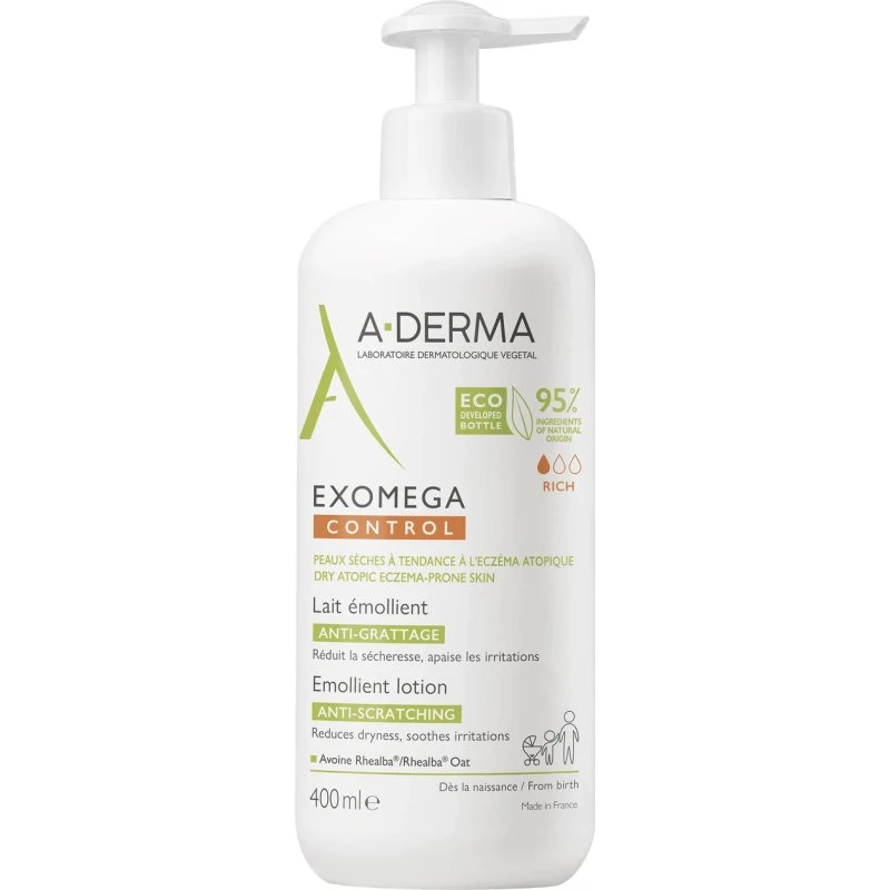 A-Derma Exomega Control Latte Emolliente Anti-grattage 400 ml
