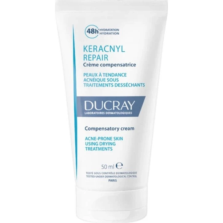 Ducray Keracnyl Repair Crema Idratante per Pelli Acneiche 50 ml