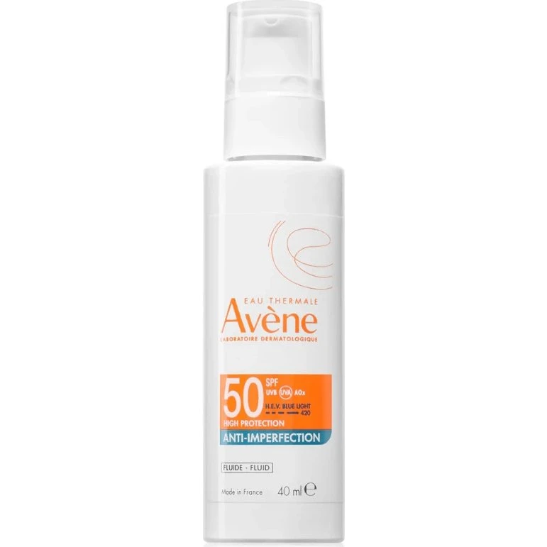 Avène Fluido Anti-Imperfezioni SPF 50+ per Pelli Sensibili, 40 ml