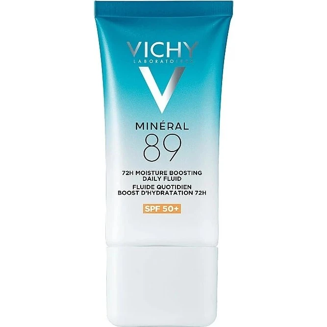 Vichy Minéral 89 Fluido Idratante 72H SPF 50+ con Acido Ialuronico 50ml