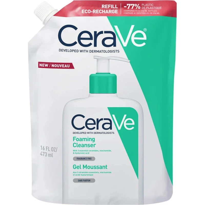 CeraVe Ricarica Schiuma Detergente Viso e Corpo 473ml