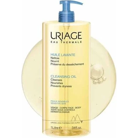 Uriage Derm-Phy Olio Lavante Dermatologico Bagno e Doccia 1L