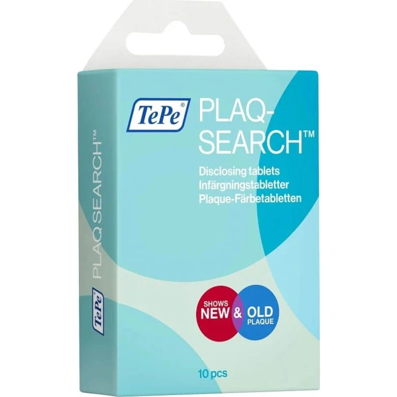 TePe PlaqSearch Compresse Rivelatrici di Placca, 10 pz
