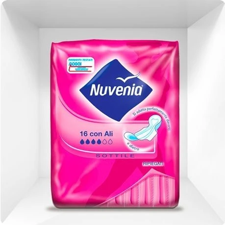 Nuvenia Assorbenti Ultra Sottile con Ali - 16 Pezzi - Flusso Regolare
