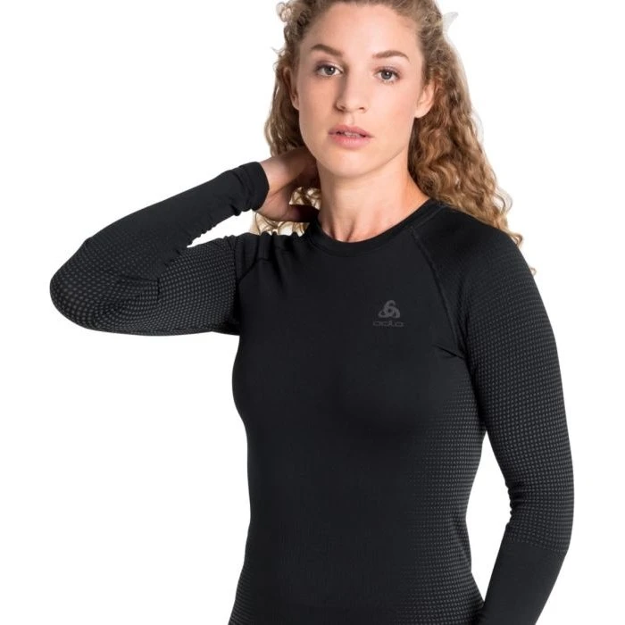 Odlo Maglia Termica Performance Warm Eco Donna - Nero