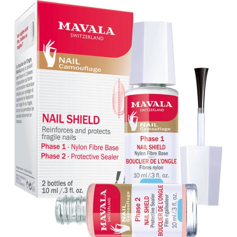 Mavala Nail Shield Kit Rinforzante - 2 Flaconi da 10 ml
