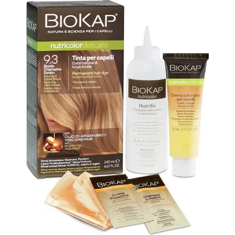 Biokap Nutricolor Delicato 9.3 Biondo Chiarissimo Dorato 140ml