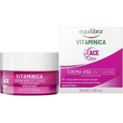 Equilibra Vitaminica Crema Viso Anti-Aging con Complesso Multivitaminico 50 ml