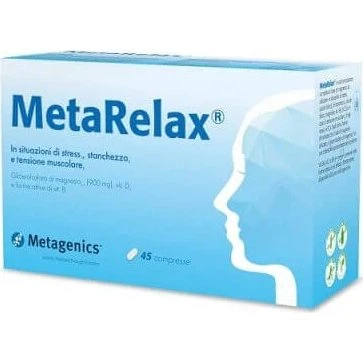 Metagenics MetaRelax Integratore Magnesio e Vitamine, 45 Compresse