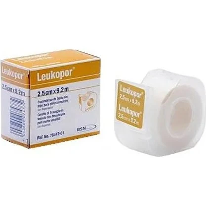 Leukopor Cerotto su Rocchetto 9.2m x 2.5cm per Pelli Sensibili