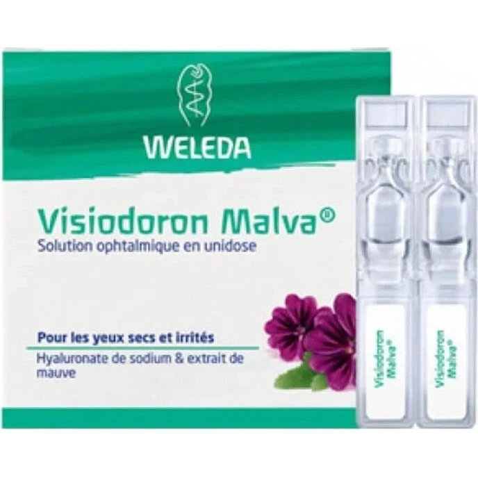 Weleda Visiodoron Malva Collirio Occhi Secchi 20 Monodose da 0,4 ml