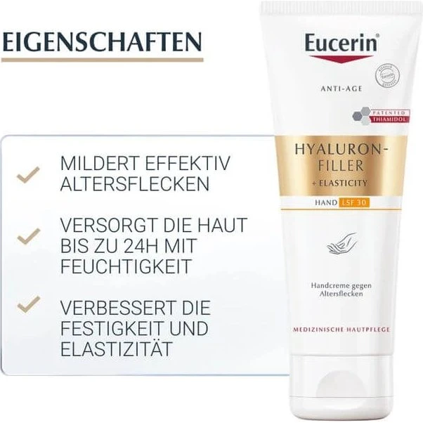 Eucerin Hyaluron-Filler + Elasticity Crema Mani SPF30 75 ml