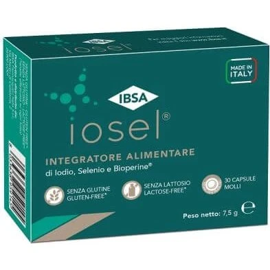 IBSA Iosel Capsule Molli - Integratore Iodio, Selenio e Bioperine