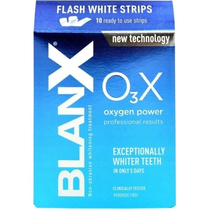 Blanx Strisce Sbiancanti O3X Power con Ossigeno Attivo, 10 pezzi