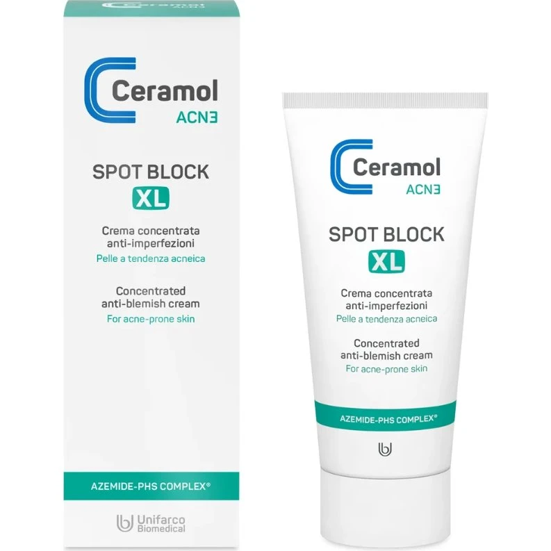 Ceramol Acne Spot Block Correttore Acido Azelaico 15%, 50 ml