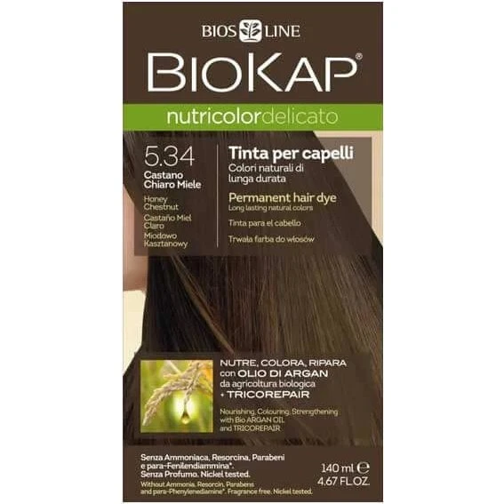 Biokap Nutricolor Delicato 5.34 Castano Miele 140 ml