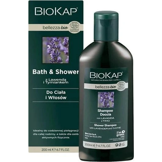 Biokap Belleza BIO Shampoo e Lozione Doccia 2 in 1, 200 ml