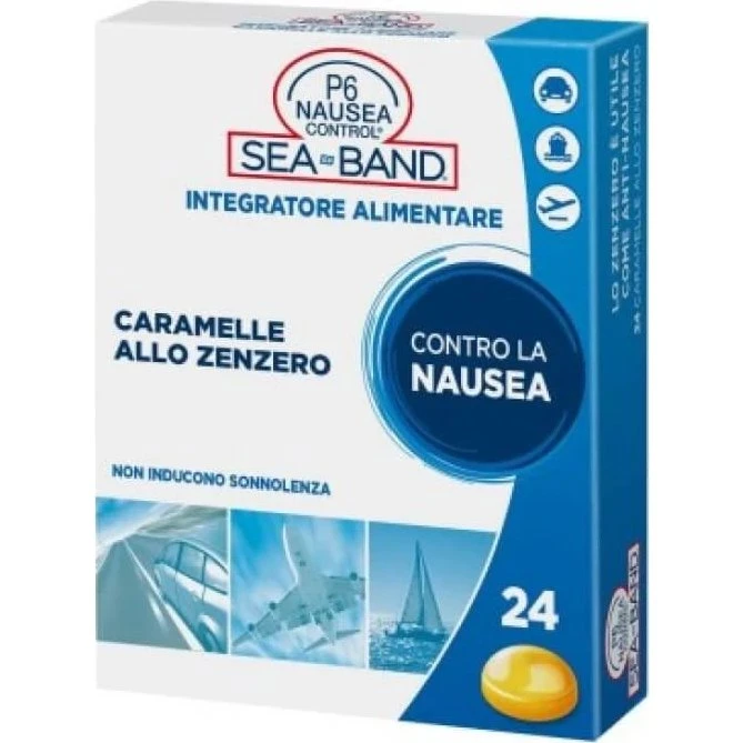 Sea Band P6 Nausea Control Caramelle allo Zenzero - 24 pz