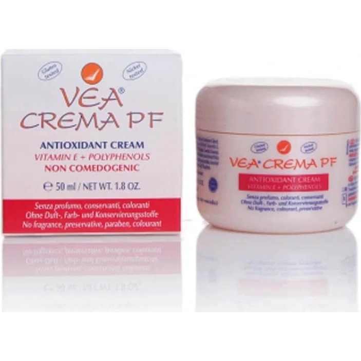 Hulka Vea PF Crema Viso Antiossidante con Vitamina E, 50 ml
