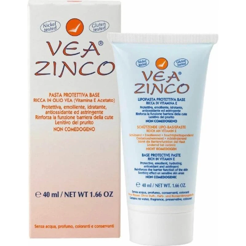 Hulka Vea Zinco Pasta Protettiva Base, 40 ml