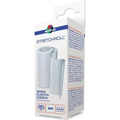 MasterAid Stretchroll Benda Elastica Autobloccante 6x4 cm