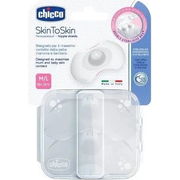 Chicco Paracapezzoli in Silicone SkinToSkin M/L - 2 Pezzi