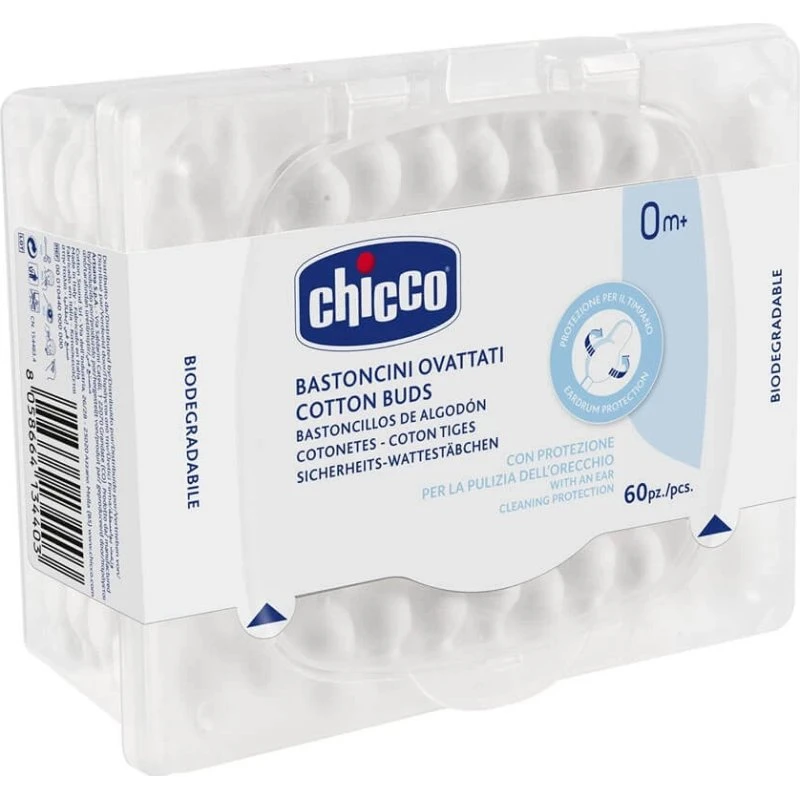 Chicco Bastoncini Ovattati Cotton Fioc 64 pezzi