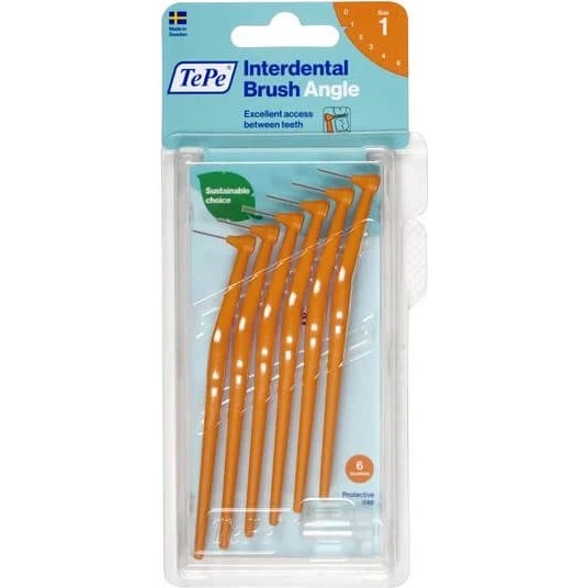 TePe Angle Spazzolino Interdentale Arancione 0,45 mm (6 pz)