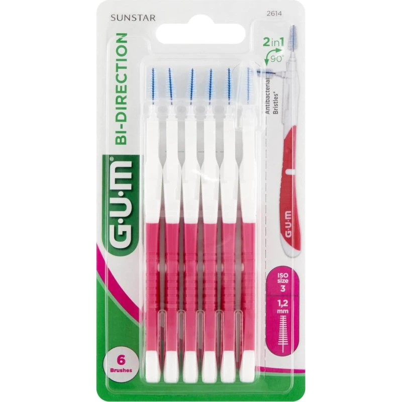 Gum Bi-Direction Scovolini Interdentali 1,2 mm ISO 3, 6 pz