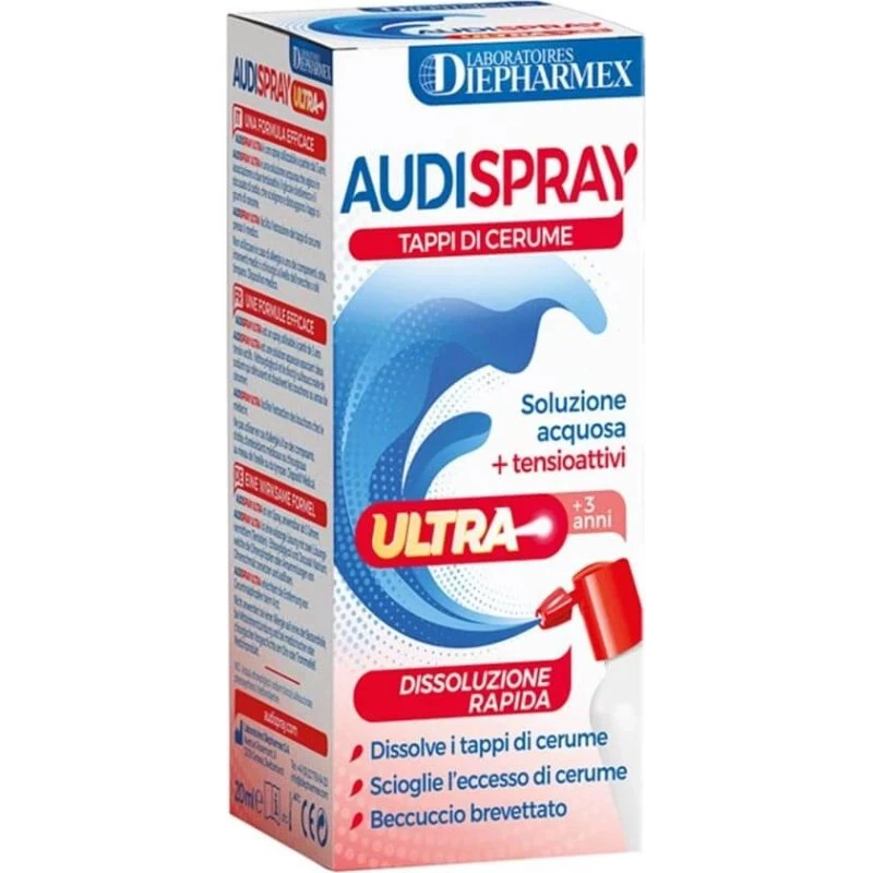 Audispray Ultra Soluzione Acquosa + Tensioattivi Spray 20 ml