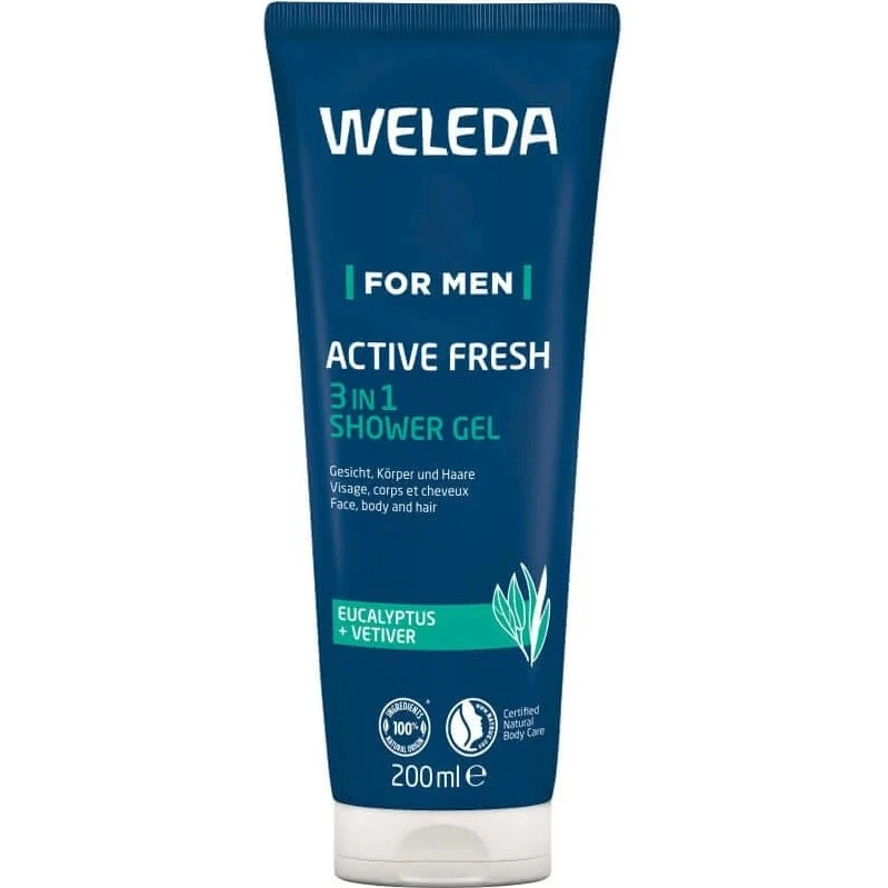 Weleda For Men Active Fresh Gel Doccia 3in1 200ml