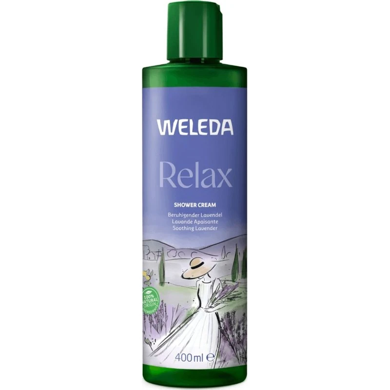 Weleda Relax Lozione Doccia Cremosa alla Lavanda, 400 ml