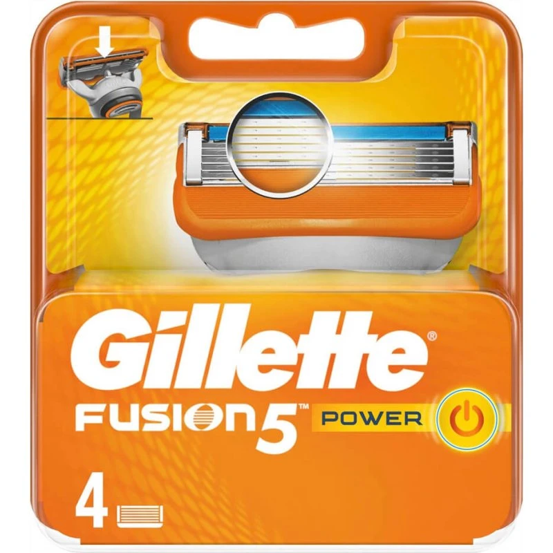 Gillette Fusion Power - 4 Confezioni di Lame di Ricambio