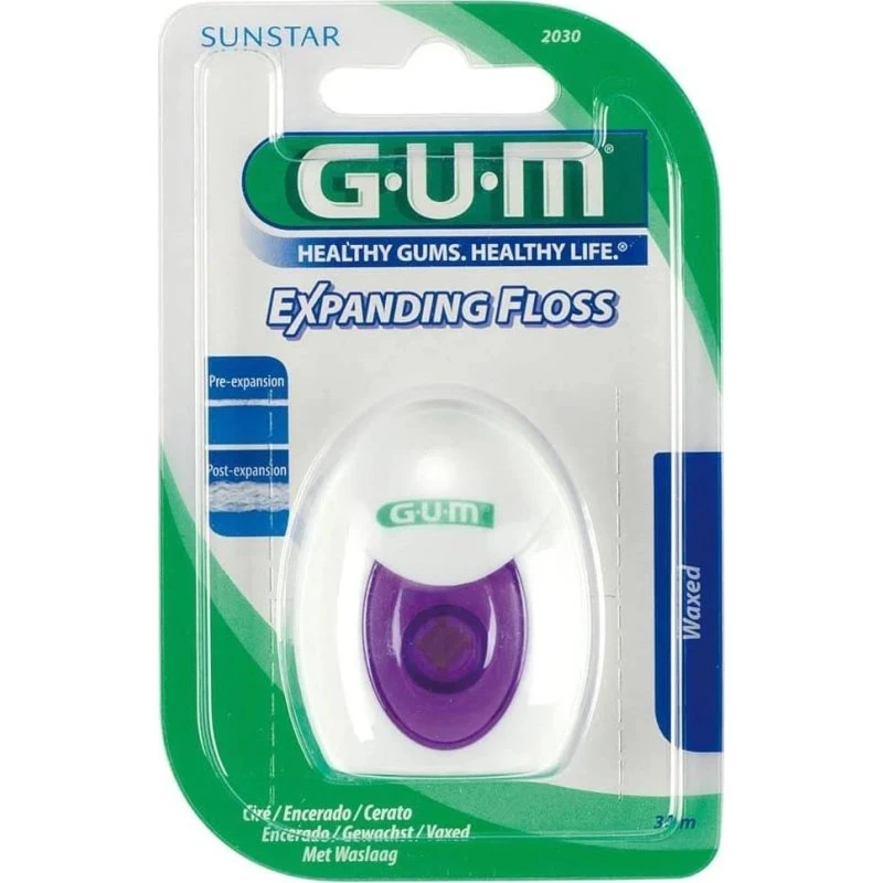 Gum Expanding Floss Filo Interdentale per Sensibilità Gengivale 30m