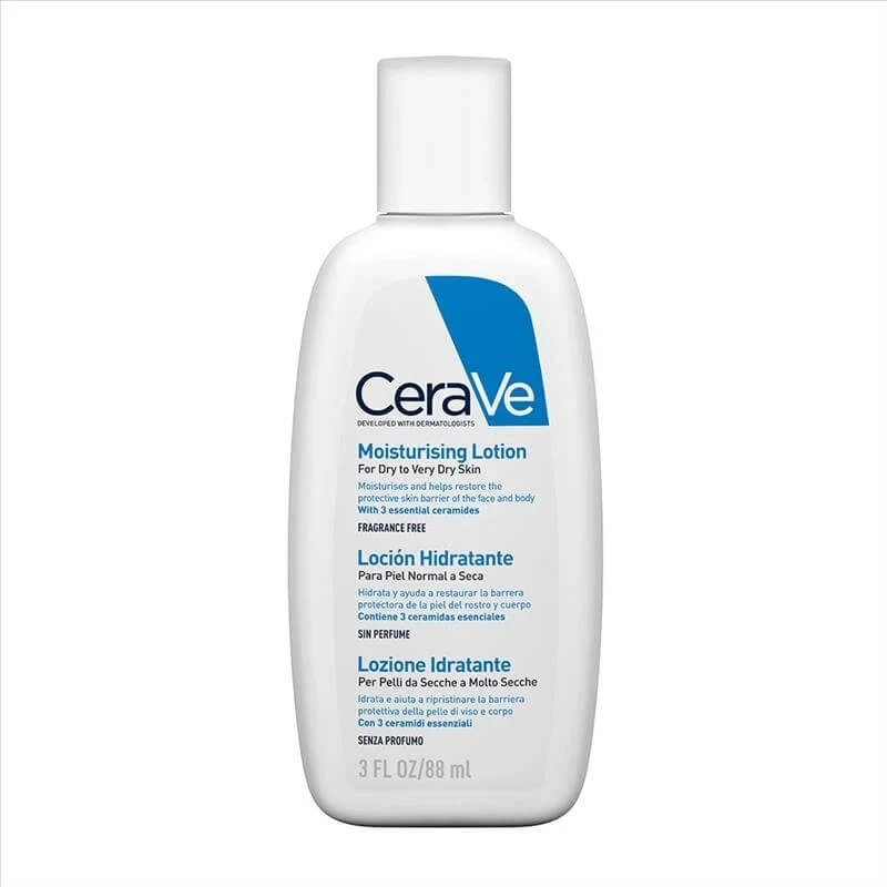CeraVe Lozione Idratante Corpo e Viso per Pelli da Normali a Secche, 88ml