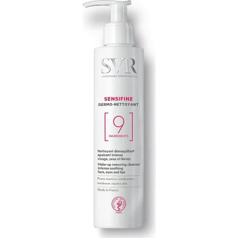 SVR Sensifine Dermo-Nettoyant Latte Detergente Viso Occhi e Labbra 200ml