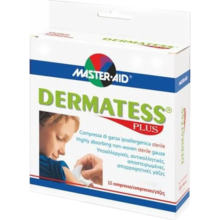 Master-Aid Dermatess Plus Garza Ipoallergenica 5x9cm, 12 pz