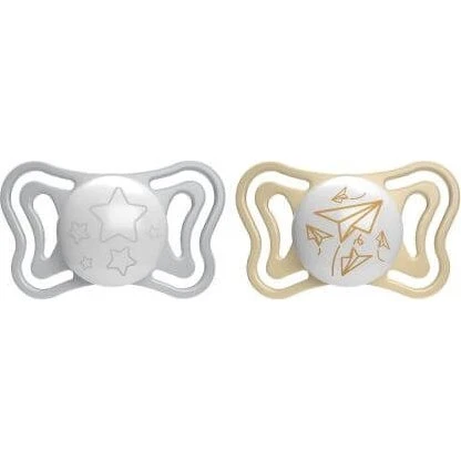 Chicco Ciuccio PhysioForma Light Glow 6-16 mesi - 2 pezzi