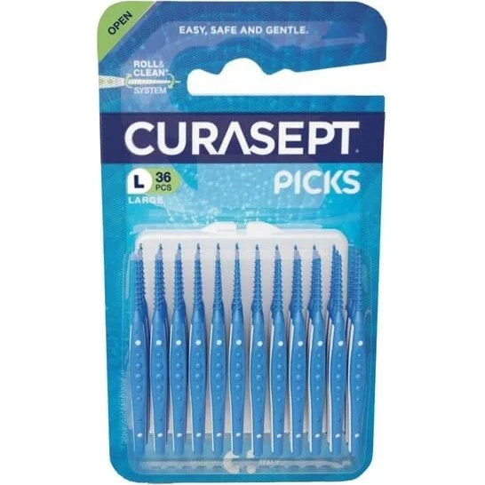 Curasept Picks Large - Stuzzicadenti in Silicone 36 Pezzi
