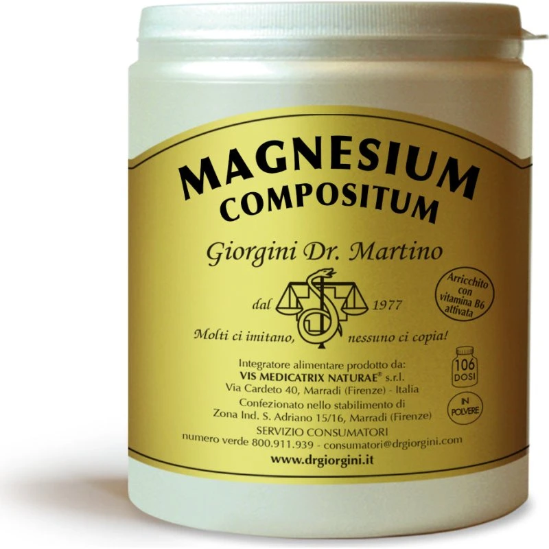 Dr. Giorgini Magnesium Compositum Polvere 500g - Magnesio e Vitamina B6