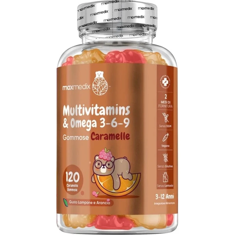 Vitamina Bambini Gommose Omega 3-6-9, 120 Unità