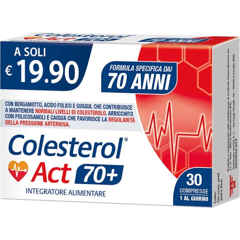 Colesterol Act 70+ Integratore Per Il Colesterolo 30 Compresse
