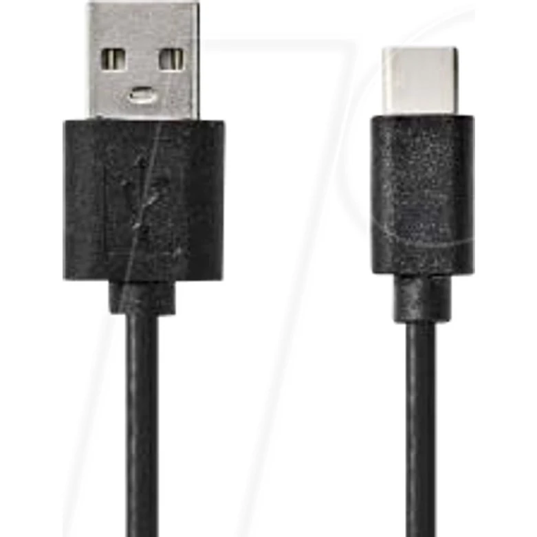 Nedis Cavo USB 2.0 A a USB-C 1m Nero