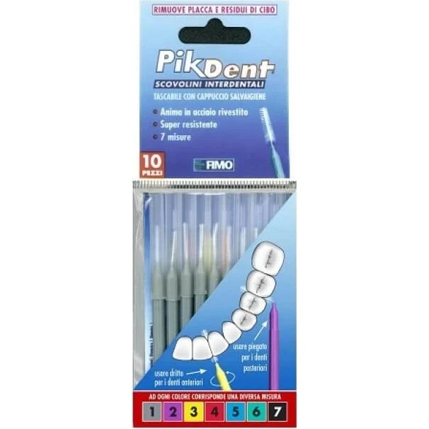 Pikdent Scovolino Interdentale Grigio 0,4 mm - 10 Pezzi