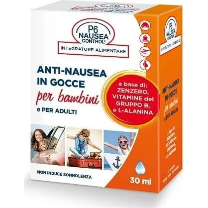 P6 Nausea Control Gocce Anti Nausea Adulti e Bambini 30 ml