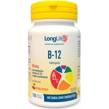 Longlife B12 Integratore Metabolismo Energetico 100 Tavolette